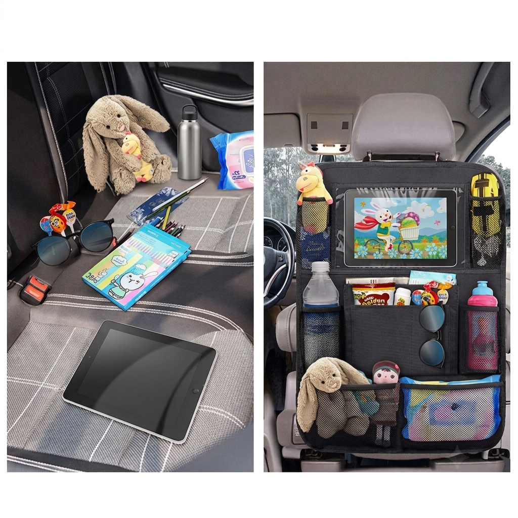 Car Backseat Storage Organizer - Waterproof Oxford Fabric Pocket